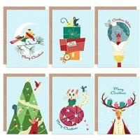 Festive Cute and Quirky Christmas Card Pack