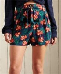 Superdry Womens Printed Paperbag Shorts Size 8