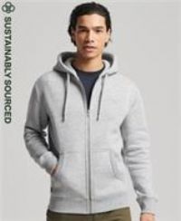 Superdry Mens Organic Cotton Vintage Logo Embroidered Zip Hoodie Size S - S Regular