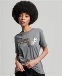 Superdry Womens Vintage Script Style College T-Shirt Size 6