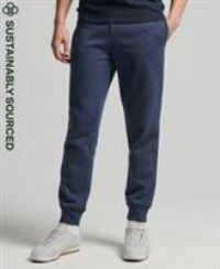 Superdry Mens Joggers Vintage Logo Drawstring Waist Track Bottom in Navy Marl