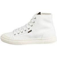 Superdry Womens Vegan Canvas High Top Trainers Size 6