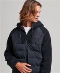Superdry Mens Mountain Fleece Hybrid Zip Hoodie Size M