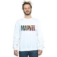 Marvel Comics Men's Logo Character Infill Sweatshirt
