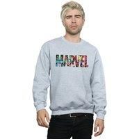 Marvel Comics Men's Logo Character Infill Sweatshirt