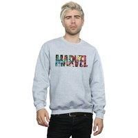 Marvel Comics Men/'s Logo Character Infill Sweatshirt Sport Grey XXX-Large
