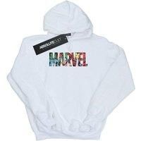 Marvel Comics Men/'s Logo Character Infill Hoodie White XXX-Large