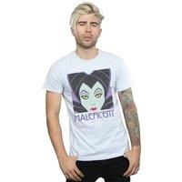Disney Men/'s Maleficent Cropped Head T-Shirt Sport Grey Small