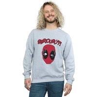 Marvel Men/'s Deadpool Seriously Sweatshirt Sport Grey Medium