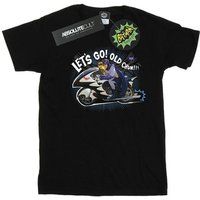 Dc Comics  Bat Bike  men's T shirt in Black