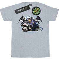 Dc Comics  Bat Bike  men's T shirt in Grey