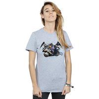 DC Comics Women/'s Batman TV Series Bat Bike Boyfriend Fit T-Shirt Sport Grey Medium
