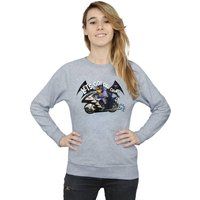 Absolute Cult DC Comics Women/'s Batman TV Series Bat Bike Sweatshirt Heather Grey XX-Large
