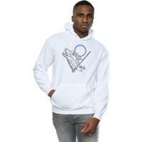 Harry Potter Men's Werewolf Line Art Hoodie in White | Size: 3XL