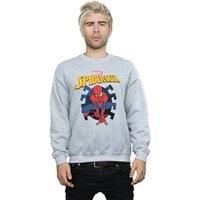 Marvel Men/'s Spider-Man Web Shooting Emblem Logo Sweatshirt Sport Grey XXX-Large