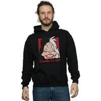 Disney Men's Cruella De Vil Cropped Head Hoodie