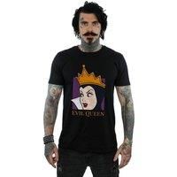 Disney Men/'s Evil Queen Cropped Head T-Shirt Black X-Large