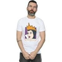 Disney Men/'s Evil Queen Cropped Head T-Shirt White X-Large