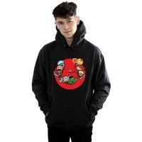 Marvel Men/'s Kawaii Avengers Ready Steady War Hoodie Black X-Large