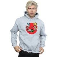 Marvel Men/'s Kawaii Avengers Ready Steady War Hoodie Sport Grey X-Large