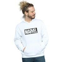 Marvel Men's Logo Outline Hoodie White Medium
