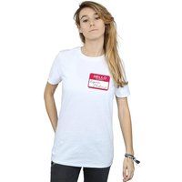 Friends Regina Phalange Name Tag Cotton Boyfriend T-Shirt In White
