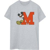 Disney Women's Mickey Mouse Leopard Trousers Boyfriend Fit T-Shirt