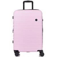 Nere - Stori - ABS Hard-Shell Suitcase Collection - 8-Spinner Wheels - Self-Repairing Zip - Built-in TSA Combination Lock - Expanding Luggage (Orchid Pink, Medium)