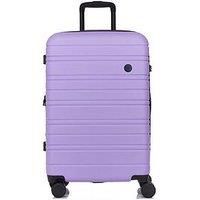 Nere - Stori - ABS Hard-Shell Suitcase Collection - 8-Spinner Wheels - Self-Repairing Zip - Built-in TSA Combination Lock - Expanding Luggage (Purple Rose, Medium)