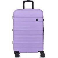 Nere - Stori - ABS Hard-Shell Suitcase Collection - 8-Spinner Wheels - Self-Repairing Zip - Built-in TSA Combination Lock - Expanding Luggage (Purple Rose, Medium)