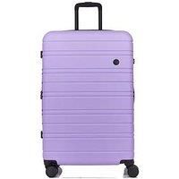 Nere - Stori - ABS Hard-Shell Suitcase Collection - 8-Spinner Wheels - Self-Repairing Zip - Built-in TSA Combination Lock - Expanding Luggage (Purple Rose, Large)