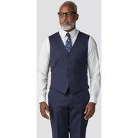 Racing Green Regular Fit Navy Twill Performance Waistcoat