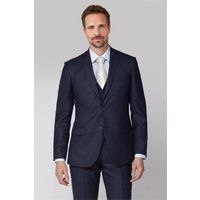 Racing Green Tailored Fit Navy Texture Men's Suit Jacket