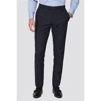 Racing Green Tailored Fit Navy Texture Blue Men's Suit Trousers
