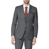 Racing Green Tailored Fit Charcoal Grey Texture Men's Suit Jacket