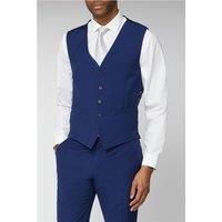 Scott & Taylor Occasions Blue Plain Regular Fit Waistcoat