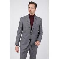 Racing Green Tailored Fit Grey Multi Check Men's Suit Jacket