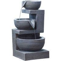 Garden Gear Serenity Tiered Bowl Indoor Outdoor Water Feature