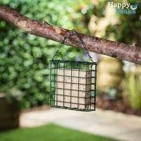 Wild Bird Food Suet Cake 3 Block in Berry, Insect Mealworm or Seeded Happy Beaks