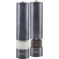 Cooks Professional Electric Automatic Salt & Pepper Mill Set Graphite