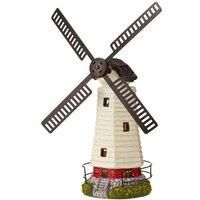 Garden Gear Solar Powered Windmill Garden Ornament LED Lights Rotating Sails NEW