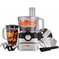 Cooks Professional G3483 1000W Food Processor - Black & Silver