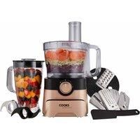Cooks Professional G3485 1000W Food Processor  Black & Rose Gold