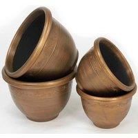 Garden Grow Antique Effect Planters - 4 Pack