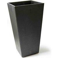 Garden Planter Sonata in Slate or Steel Grey Decorative Self Watering Flower Pot Recycled Rubber Tyres Durable Weatherproof No Cracking or Fading Indoor Outdoor (Slate 50cm x1)