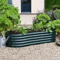 Garden Gear Green Metal Raised Veggie Flower Planter Grow Bed 6 Shape Outdoor