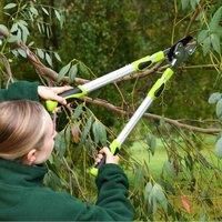 Powerful Telescopic Anvil Loppers Effortless Pruning Extended Reach Garden Gear