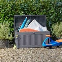 Garden Gear 490-Litre Lockable Storage with Sit on Lid
