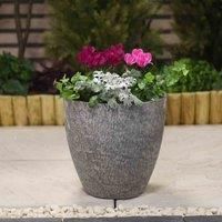 Stone Effect Planter - Grey