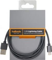 Halfords 1.2M Lightning Cable Charcoal